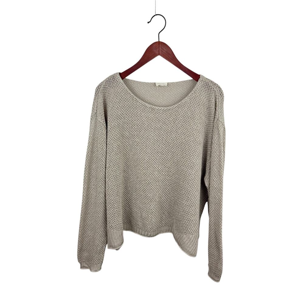 Poetry Moss-Stitch Linen Sweater